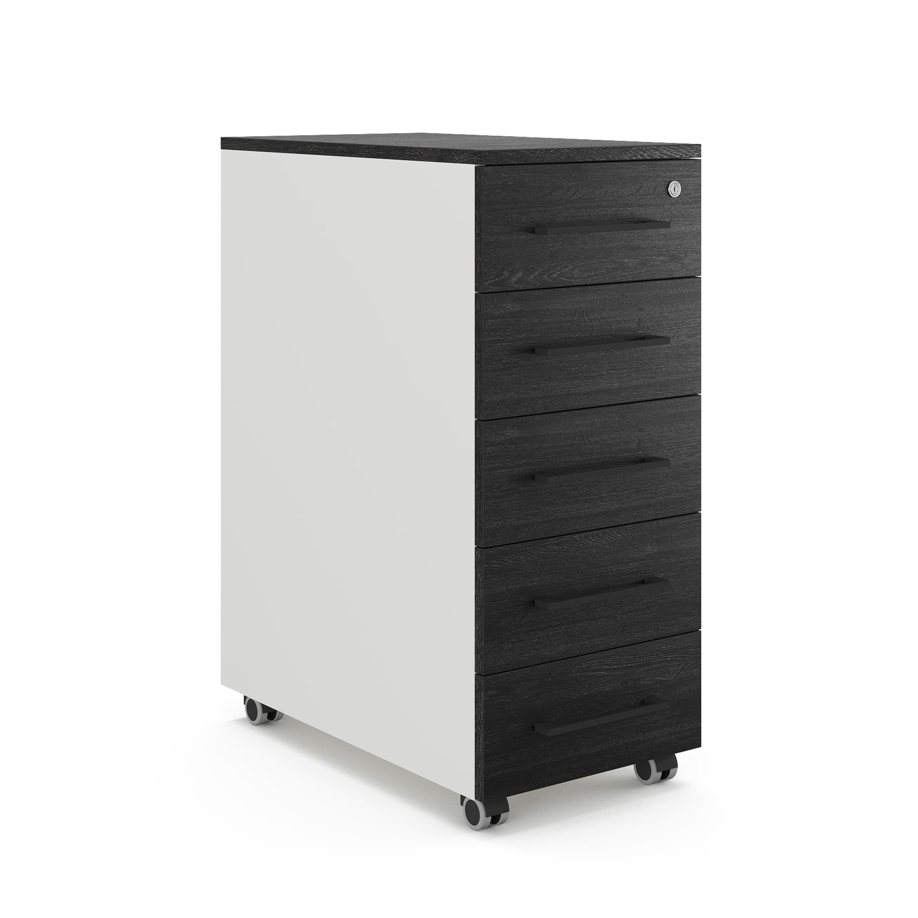 Тумба мобильная Kobor TМ5-40/60 white/wood