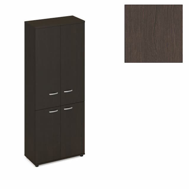 Шкаф для документов закрытый 4-х дверный Юнитекс А4 (78x36.4x193) А4 9373 ВТ венге