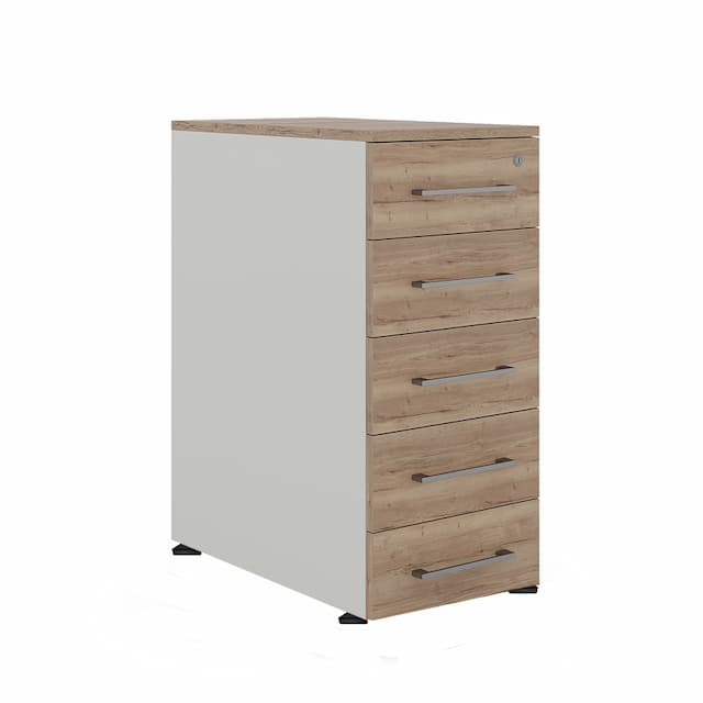 Тумба приставная Kobor TS5-40/50 white/natural