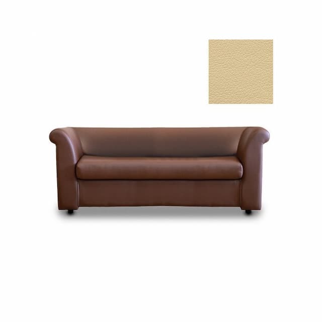 Диван 3-х местный Юнитекс ПАРЛАМЕНТ МД3.05.5. Х экокожа премиум / бежевая