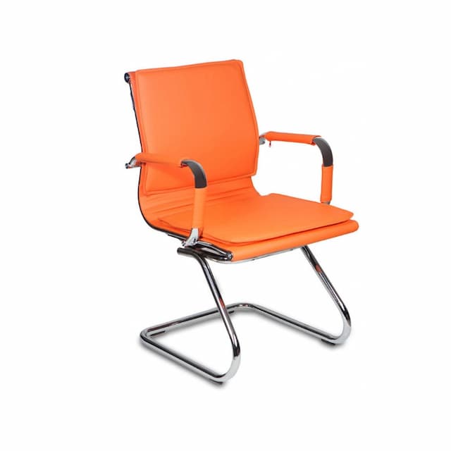 Кресло Бюрократ CH-993-Low-V, обивка: эко.кожа, цвет: оранжевый (CH-993-LOW-V/ORANGE)