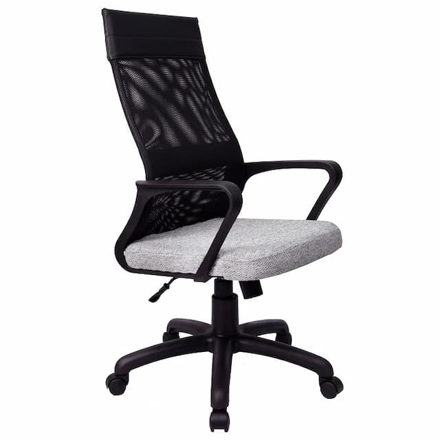 Кресло офисное Riva Chair 1166 TW PL сетка/ткань серый