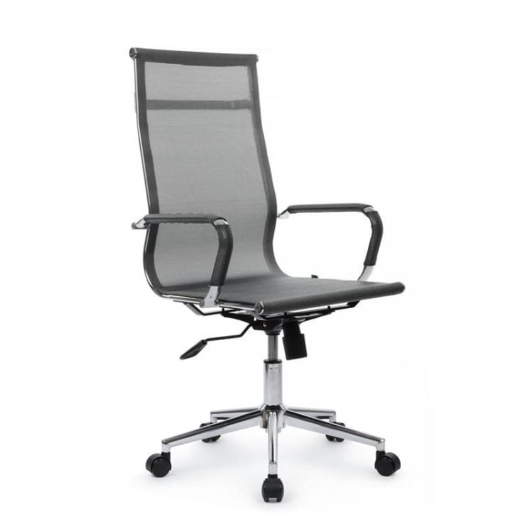 Кресло офисное Riva Chair Hugo (6001-1SE) серебристо-серый