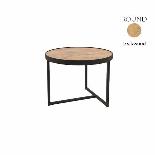 Стол журнальный круглый Алсав 21ROUND.006 Teakwood