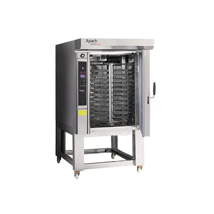 Печь миниротационная электрическая с подставкой с направляющими APACH BAKERY LINE C46ES-FS DPTA