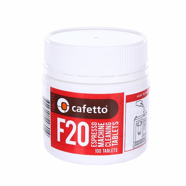 Средство для чистки автоматических кофемашин Cafetto F20 Cleaning Tablets (2 x100 таб)